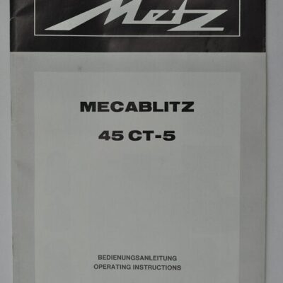 Bedienungsanleitung Metz 45 CT-5